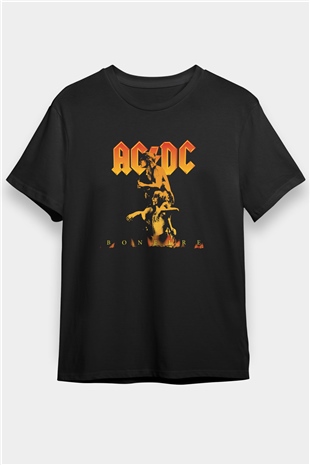 AC DC Bonfire Siyah Unisex Tişört T-Shirt - TişörtFabrikası
