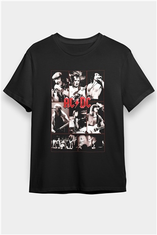 AC DC Group Concert Siyah Unisex Tişört T-Shirt - TişörtFabrikası