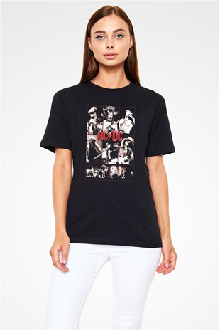 AC DC Group Concert Siyah Unisex Tişört T-Shirt - TişörtFabrikası
