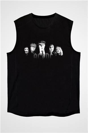 AC DC Group Siyah Unisex Kolsuz Tişört