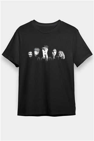 AC DC Group Siyah Unisex Tişört T-Shirt - TişörtFabrikası