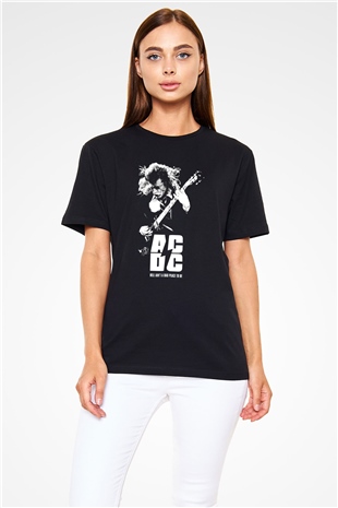 AC DC Hell Aintt A Bad Place To Be  Siyah Unisex Tişört T-Shirt - TişörtFabrikası
