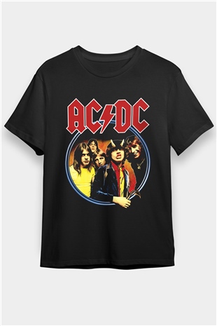 AC DC Highway To Hell Siyah Unisex Tişört T-Shirt - TişörtFabrikası