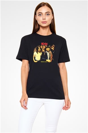 AC DC Highway To Hell Siyah Unisex Tişört T-Shirt - TişörtFabrikası
