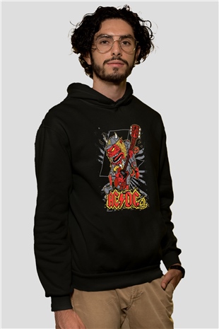 AC DC Siyah Unisex Hoodie