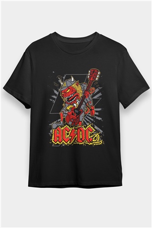 AC DC Siyah Unisex Tişört T-Shirt - TişörtFabrikası
