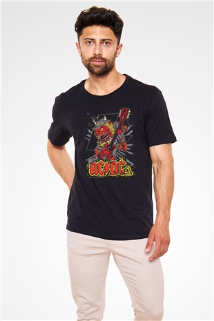 AC DC Siyah Unisex Tişört T-Shirt - TişörtFabrikası