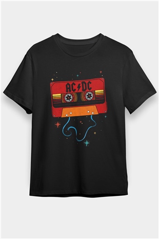 AC DC Siyah Unisex Tişört T-Shirt - TişörtFabrikası