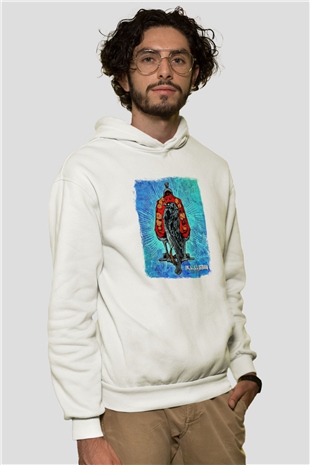 Acacia Strain Baskılı Unisex Beyaz Hoodie