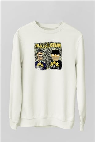 Acacia Strain Baskılı Unisex Beyaz Sweatshirt