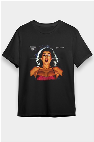Accept Baskılı Unisex Siyah Tişört