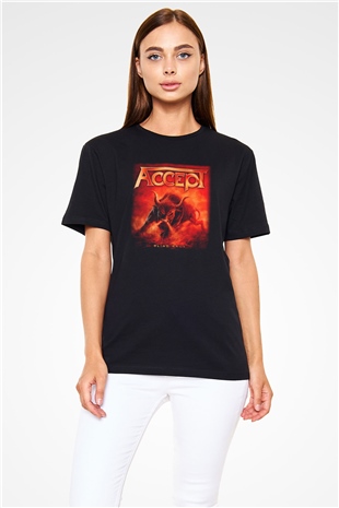 Accept Siyah Unisex Tişört T-Shirt - TişörtFabrikası