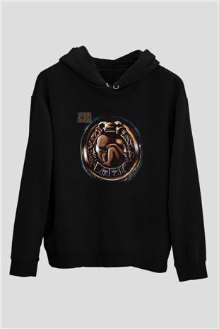 Accuser Baskılı Unisex Siyah Hoodie