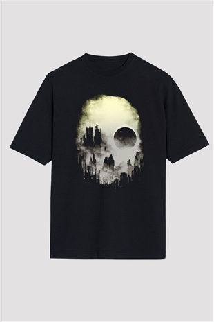 Accuser Siyah Unisex Oversize Tişört T-Shirt