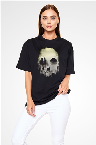 Accuser Siyah Unisex Oversize Tişört T-Shirt