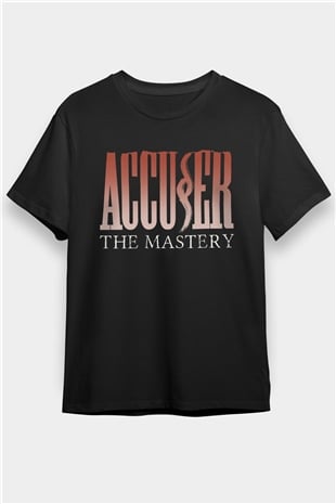Accuser Siyah Unisex Tişört T-Shirt - TişörtFabrikası