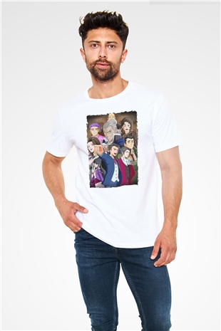 Ace Attorney Beyaz Unisex Tişört T-Shirt