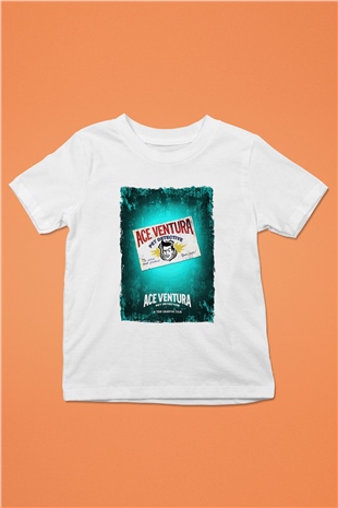 Ace Ventura Beyaz Unisex  Çocuk Tişört