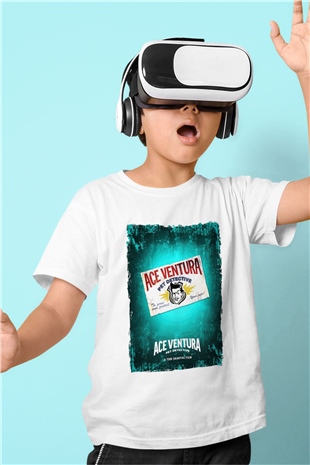 Ace Ventura Beyaz Unisex  Çocuk Tişört