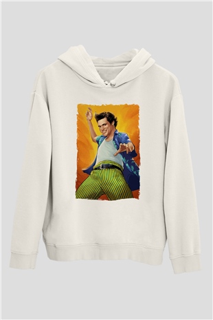 Ace Ventura Beyaz Unisex Hoodie