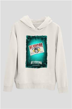 Ace Ventura Beyaz Unisex Hoodie