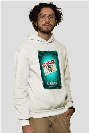 Ace Ventura Beyaz Unisex Hoodie