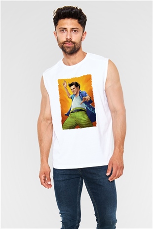 Ace Ventura Beyaz Unisex  Kolsuz Tişört