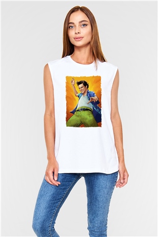 Ace Ventura Beyaz Unisex  Kolsuz Tişört