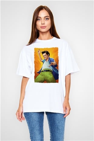 Ace Ventura Beyaz Oversize Tişört