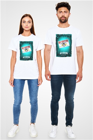 Ace Ventura Beyaz Unisex Tişört