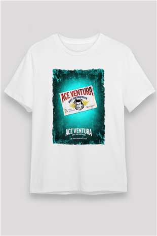 Ace Ventura Beyaz Unisex Tişört