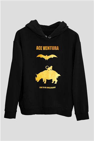 Ace Ventura Siyah Unisex Hoodie