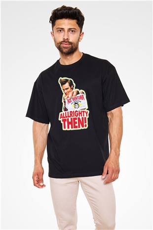 Ace Ventura Siyah Unisex Oversize Tişört