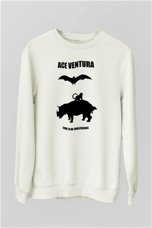 Ace Ventura Siyah Unisex  Sweatshirt