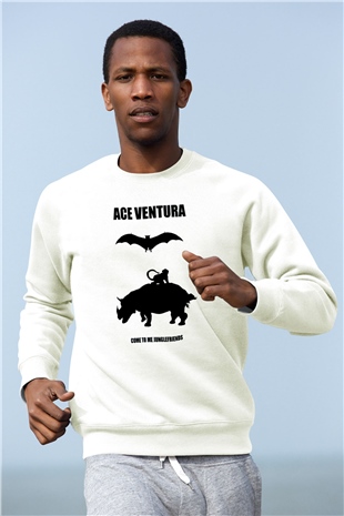 Ace Ventura Siyah Unisex  Sweatshirt