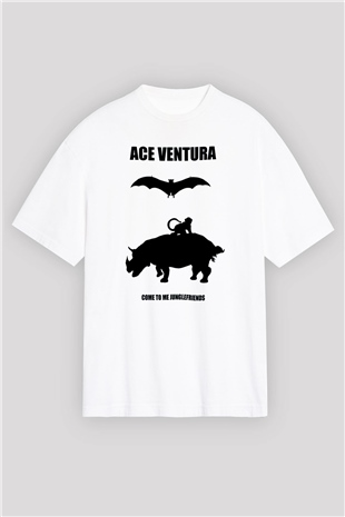 Ace Ventura Siyah Oversize Tişört