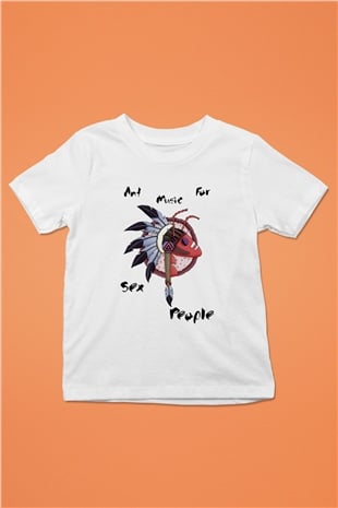 Adam Ant Baskılı Beyaz Unisex Çocuk Tişört