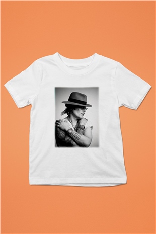 Adam Ant Baskılı Beyaz Unisex Çocuk Tişört