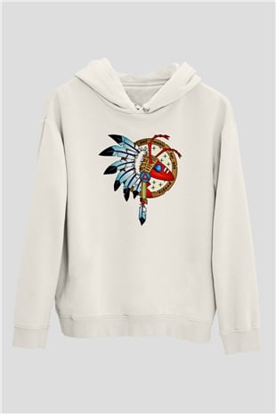 Adam Ant Baskılı Unisex Beyaz Hoodie
