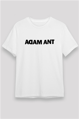 Adam Ant Baskılı Unisex Beyaz Tişört