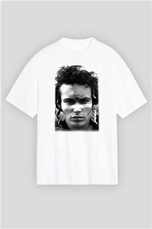 Adam Ant Beyaz Unisex Oversize Tişört T-Shirt
