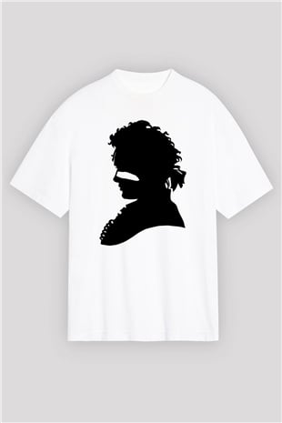 Adam Ant Beyaz Unisex Oversize Tişört T-Shirt