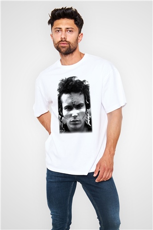 Adam Ant Beyaz Unisex Oversize Tişört T-Shirt