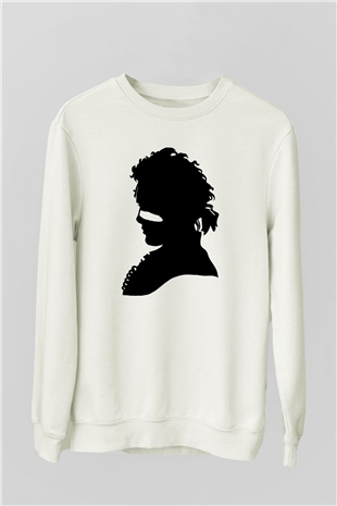Adam Ant Beyaz Unisex Sweatshirt