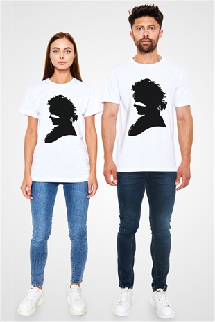 Adam Ant Beyaz Unisex Tişört T-Shirt - TişörtFabrikası