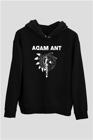 Adam Ant Siyah Unisex Hoodie