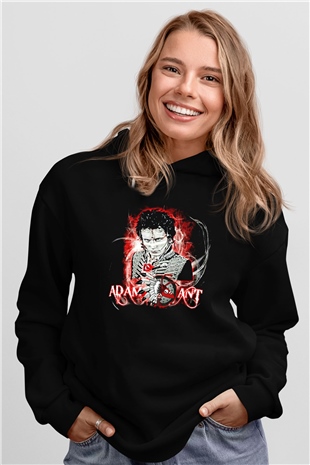 Adam Ant Siyah Unisex Hoodie