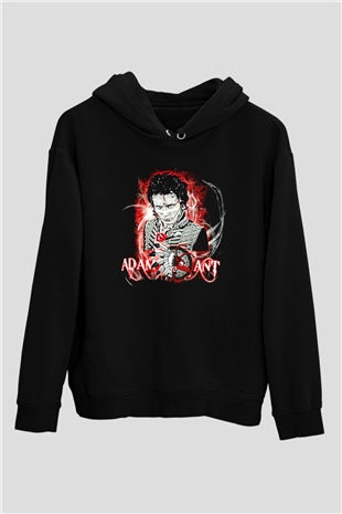 Adam Ant Siyah Unisex Hoodie
