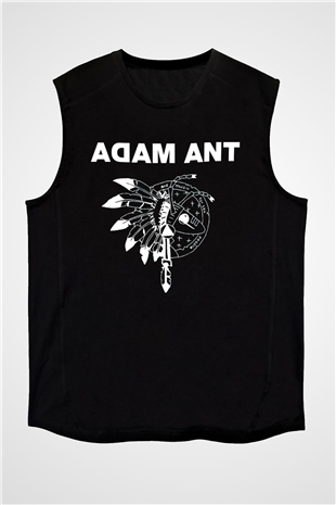 Adam Ant Siyah Unisex Kolsuz Tişört