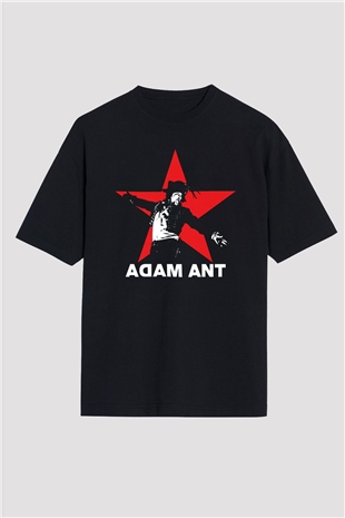 Adam Ant Siyah Unisex Oversize Tişört T-Shirt